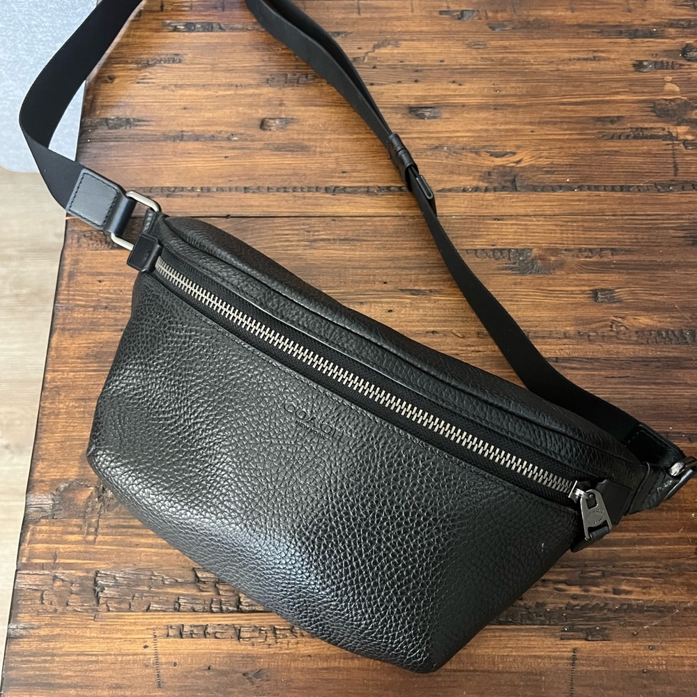 Pebbled Coach leather Fanny pack